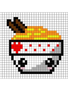 pixel art kawaii nourriture
