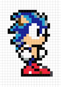 pixel art metal sonic