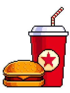 pixel art nourriture