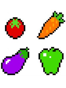 pixel art nourriture facile