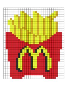 pixel art nourriture mcdo