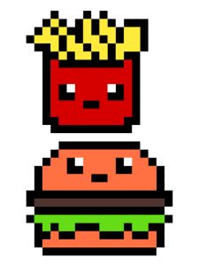 pixel art nourriture mcdo