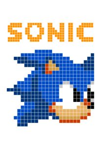 pixel art sonic