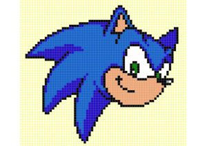 pixel art sonic