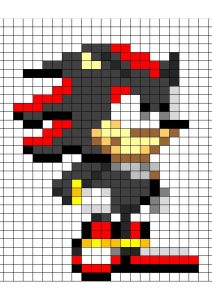 pixel art sonic facile