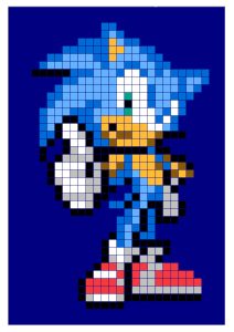 sonic pixel art