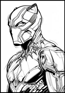 coloriage black panther