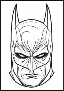 coloriage masque batman