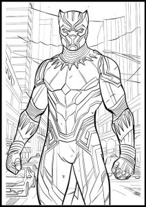 coloriage black panther