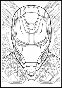 coloriage iron man