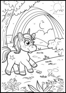 coloriage licorne