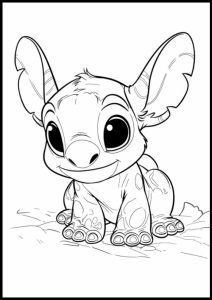 coloriage stitch