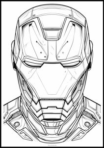 iron man coloriage