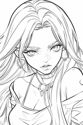 coloriage anime manga