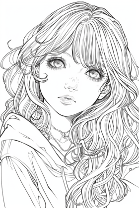 coloriage anime manga