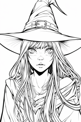 coloriage manga à imprimer
