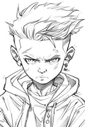 coloriage mangas