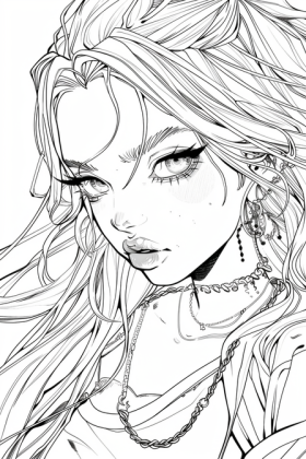 coloriage mangas