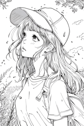 dessin manga à colorier