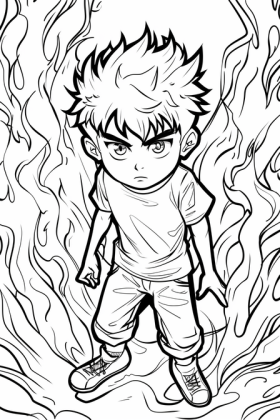 manga a colorier