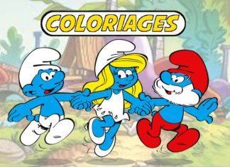 coloriage schtroumpf