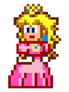 pixel art princesse peach
