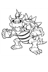 bowser squelette dessin
