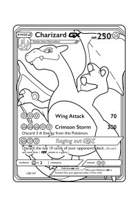 carte pokémon à colorier carte pokémon à colorier
