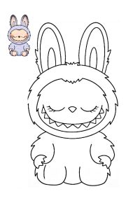 coloriage a imprimer labubu