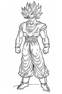 coloriage à imprimer manga