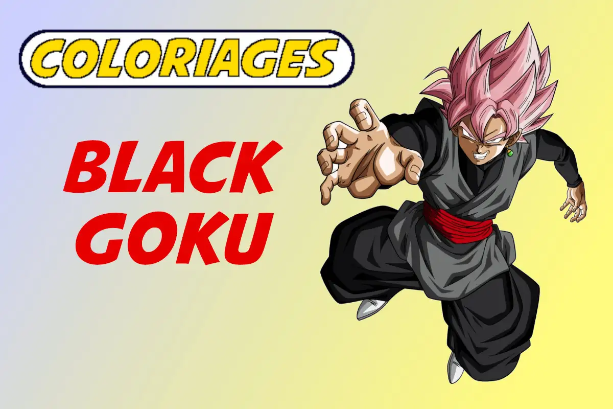 coloriage black goku