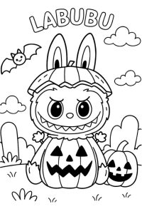 coloriage de labubu