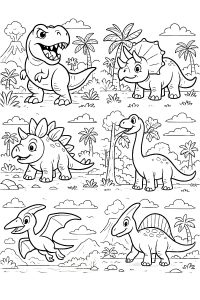 coloriage dinosaure enfant