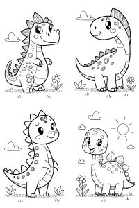 coloriage dinosaure maternelle