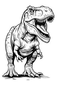 coloriage dinosaure realiste
