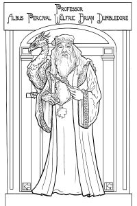 coloriage dumbledore