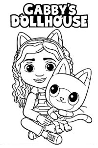 coloriage gabby chat coloriage gabby chat
