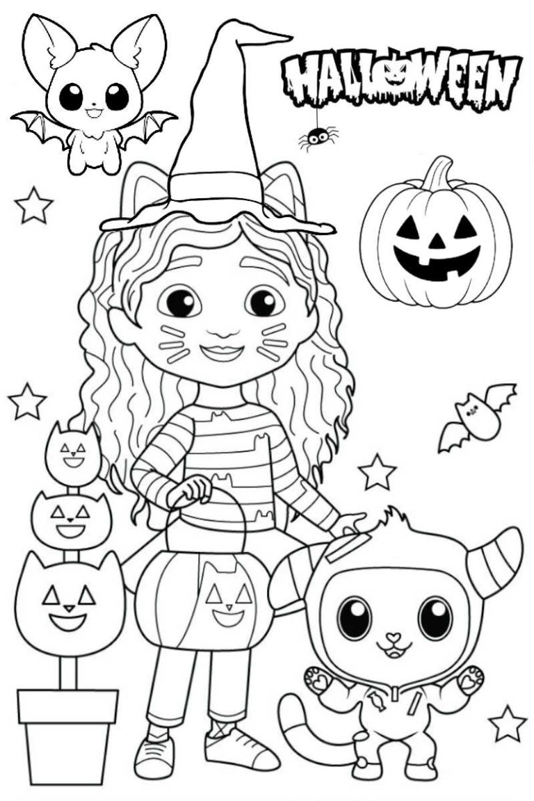 Coloriage Gabby Chat Halloween Imprimer Coloriage Gabby Chat Halloween Imprimer
