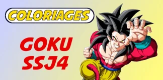 coloriage goku ssj4