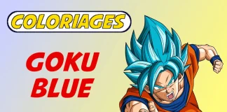 coloriage goku super saiyan blue