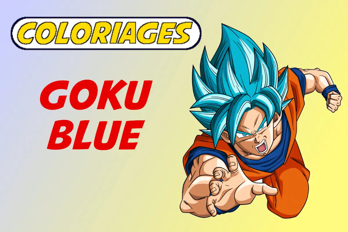 coloriage goku super saiyan blue