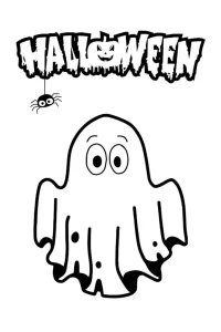 coloriage halloween fantome