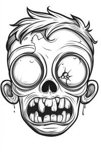 coloriage halloween peur