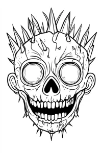 coloriage halloween qui fait peur