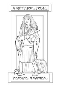 coloriage harry potter hermione