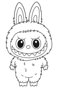coloriage labubu