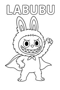 coloriage labubu a imprimer