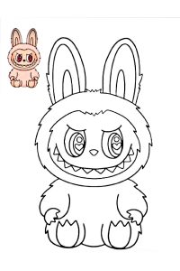 coloriage labubu modele
