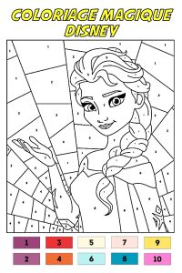 coloriage magique princesse disney