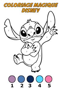 coloriage magique stitch